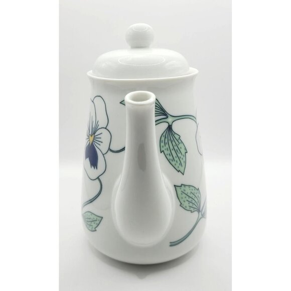 Rorstrand Sweden Sylvia Pattern Coffee Pot Sylvia Leuchovius MCM 70s Rare - Picture 4 of 11
